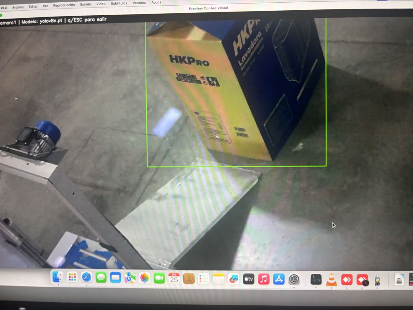 Detección en vivo sobre la línea